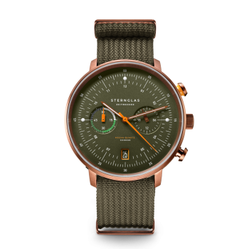 Hamburg Chrono d-grün bronze / Field 20 waldgrün, S01-HC35-FI05